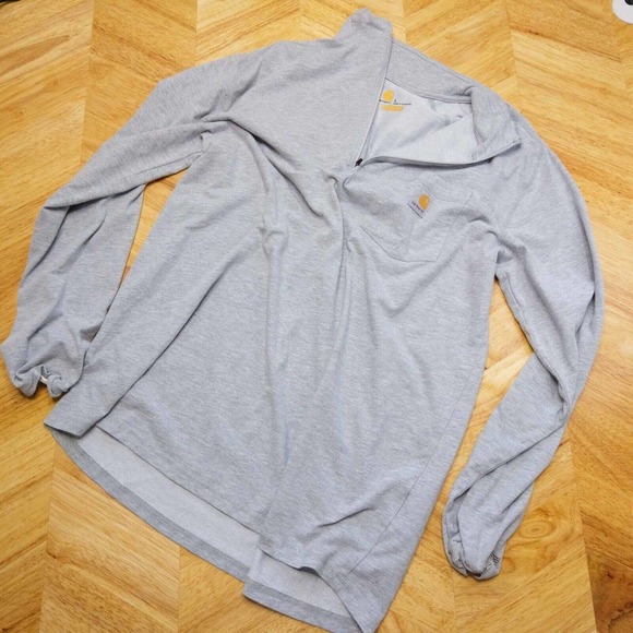 Carhartt Other - Carhartt Shirt Adult Large Gray Work Wear Outdoor Pocket Long Sleeve Mens A99 *
